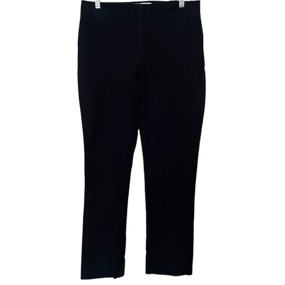 M.M. Lafleur Black Hockley‎ Jean Stretch Slim Adjustable Hem Pants Womens 10